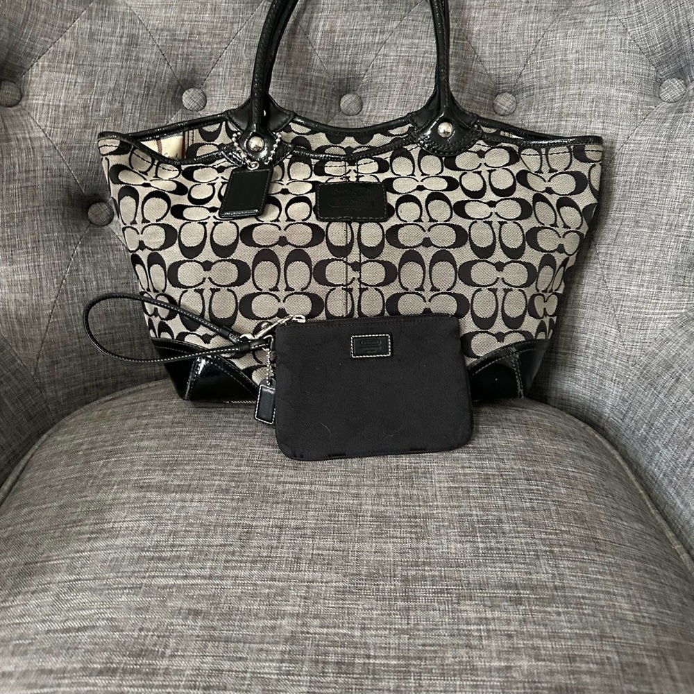 Coach Satchel w/ wristlet